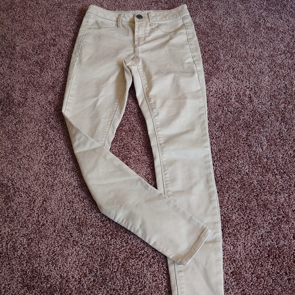 SO khaki/cream colored jeggings - Picture 1 of 4